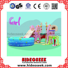 Daycare Center Indoor Play Slide e Swing para criança
